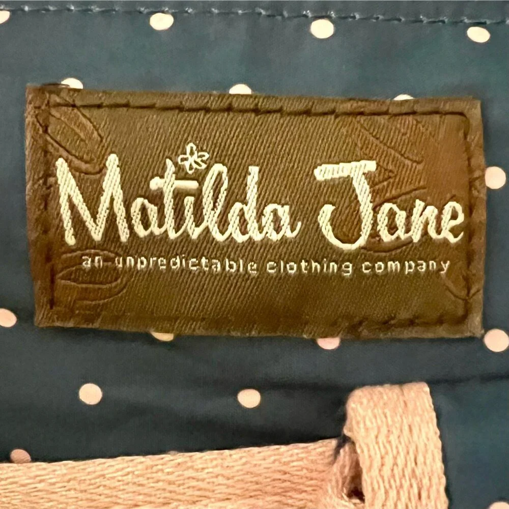 Matilda Jane The Essentials Diaper Bag Changing Mat Blue Pink Polka Dots